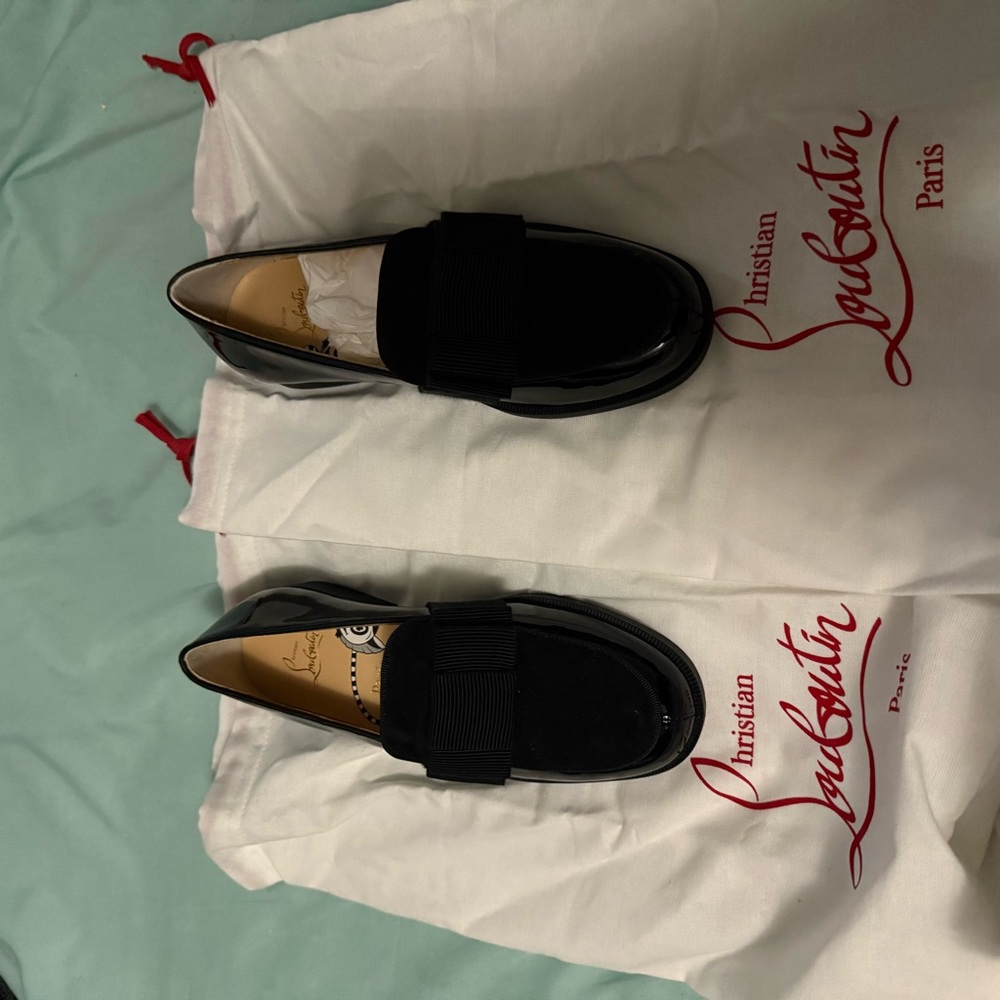 Christian Louboutin Men's Elegant Black Slip-Ons